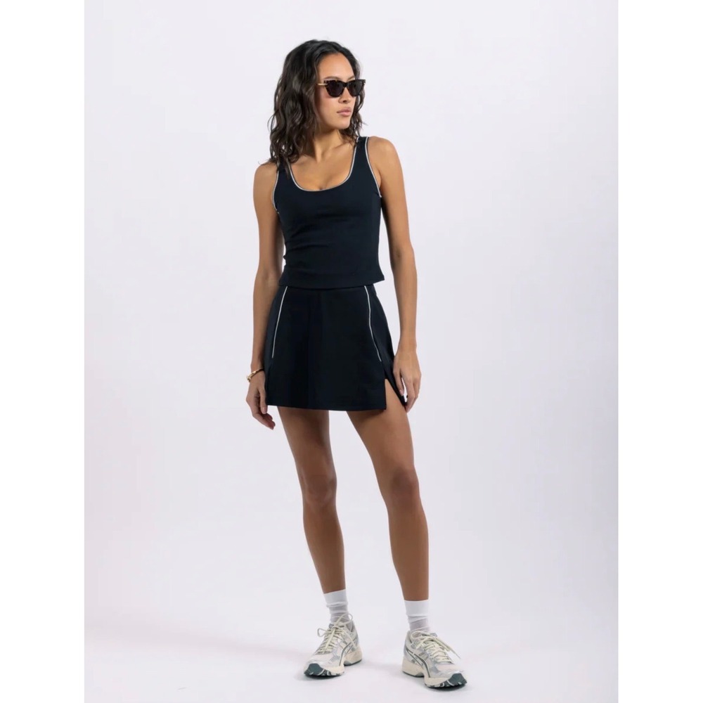 Fore-te Madelyn Tank Black Activewear Golf Tennis Scoop Neck Top NWT Size Medium